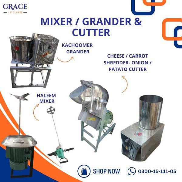 Cheese shredder Machine Haleem Mixer Mayonnaise Making Kachumber Grind 0