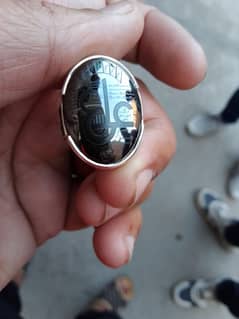 Silver Ring With Stone Named Mola Ali. . .