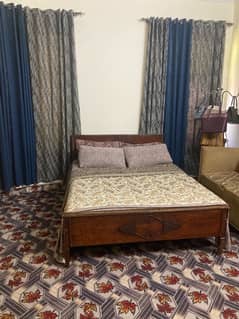 double bed with mattress