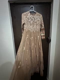 Ethnic Luxury pret Brown Maxi