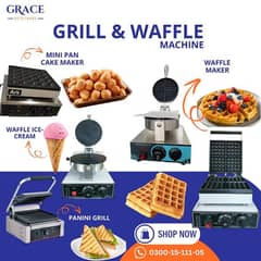 Waffle Machine Pan Cake Making Machine Panini Grill Waffle Cone Making