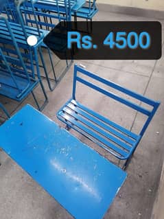 Steel school desk / Steel school bench / Classroom furniture