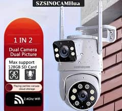 SZSINOCAM 720P HD Wireless Outdoor Security Camera, Dual Lens