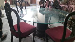 dining table with  four chairs