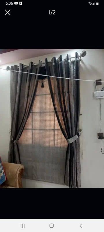blind with curtains 0