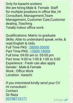 JOBS VACANCIES