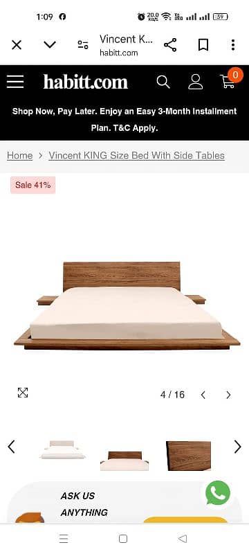 Habbit floor bed with mattress 6