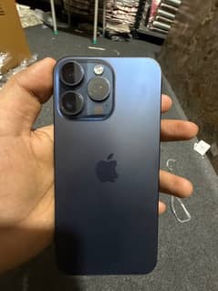 iphone 15 pro max blue colour with box