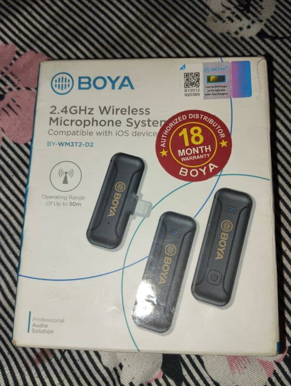 Boya Wireless Microphone 2 in 1 0