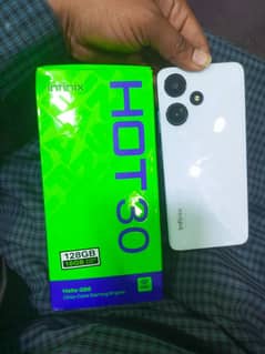 infinix hot30i 128gb+16gb ram box adapter sath ha condition 10/9