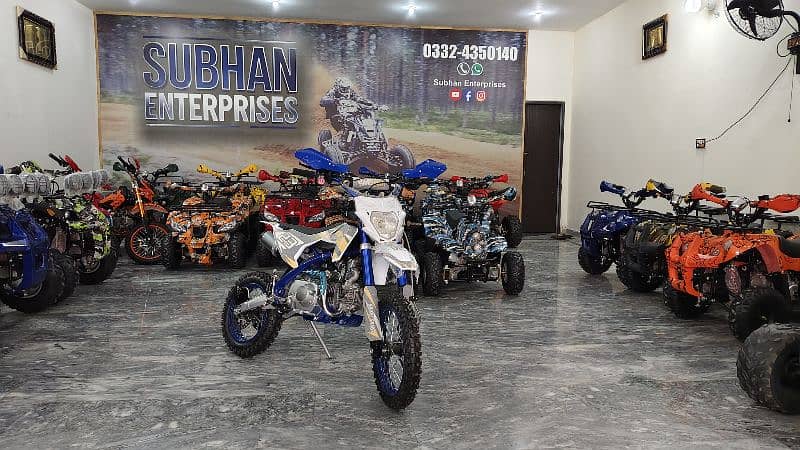 124CC Special Edition Mini Trail & Atv Quad Bikes Delivery In All Pak 6