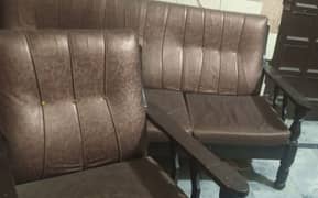 Five seater sofa | Taali Wood | Leather poshish | MoltiFoam