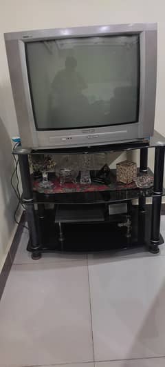 TV Trolley with Phillips TV - Excellent Condition