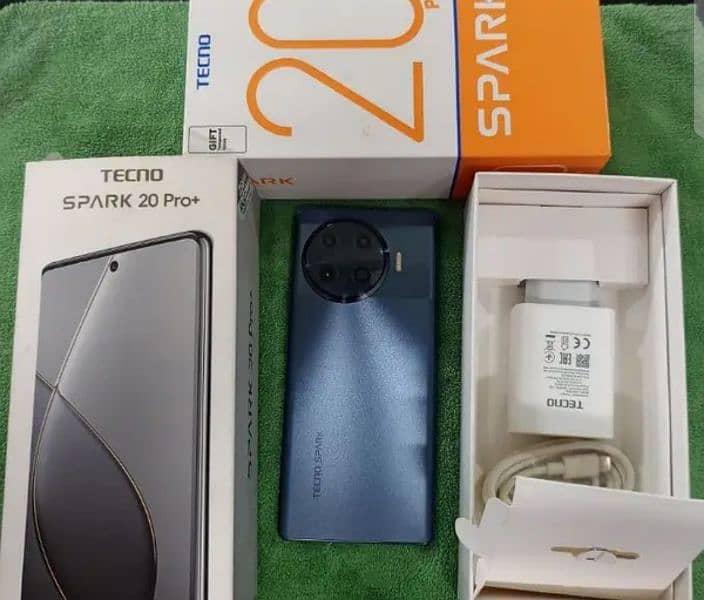 Tecno spark 20 pro plus 8+8= 256 GB Full Box 03096970586 whatsapp call 4