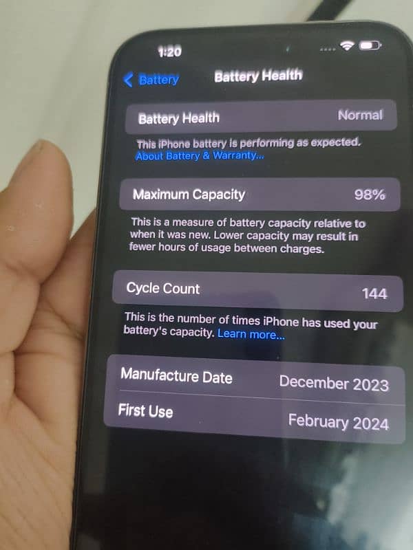 Apple Iphone 15 pro max 256Gb Non PTA 5