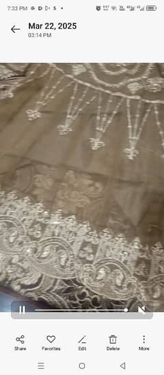 Wedding dress short frok with sharara for sell