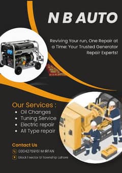 N B AUTO generator repairing and service