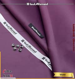 Gul Ahmed best cotton unstitched purple suit