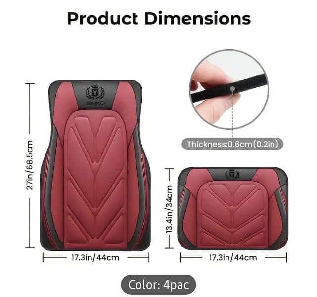 CAR FLOOR MATS 4 PCS SET 11