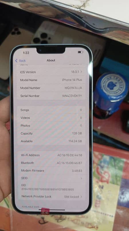 14 plus jv 128 gb Health 100 4