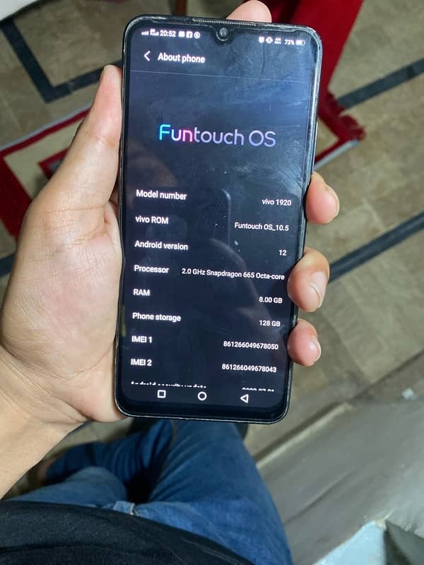 Vivo s1 pro 10 by 8 condition with box @ charger local 6