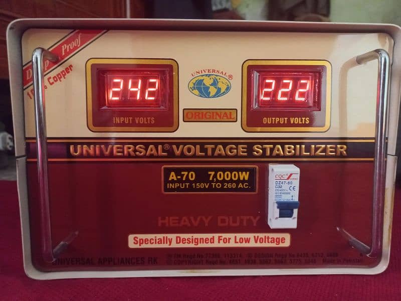 stabulizer Universal orignal 7000 watts 5