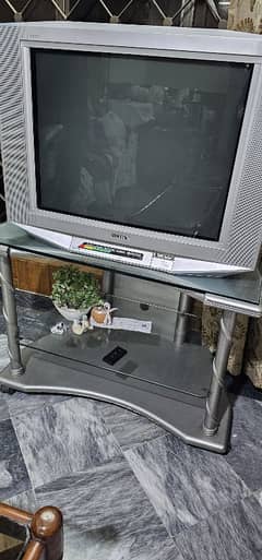 sony bravia box tv with trolley