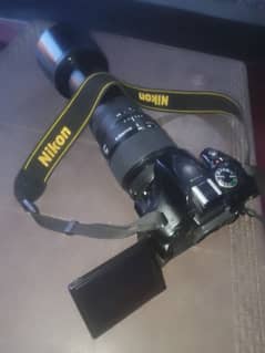 NIKON D5200 WITH 2 lenses . 70-140mm+18-55mm