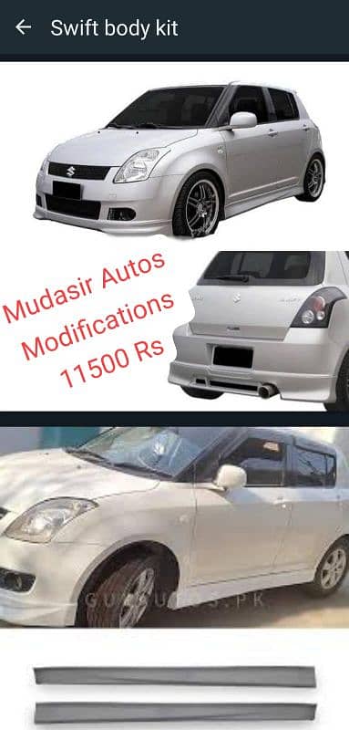 Suzuki Cultus Body kit,spoiler,bumper lip 5
