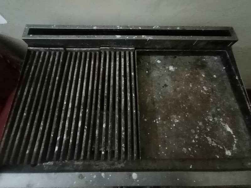 Commercial Restaurant Kitchen Stainless Steel Flat Plate & Gas Grill 1