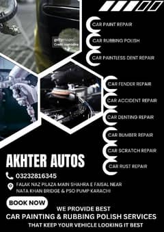 Car painting & rubbing polish services