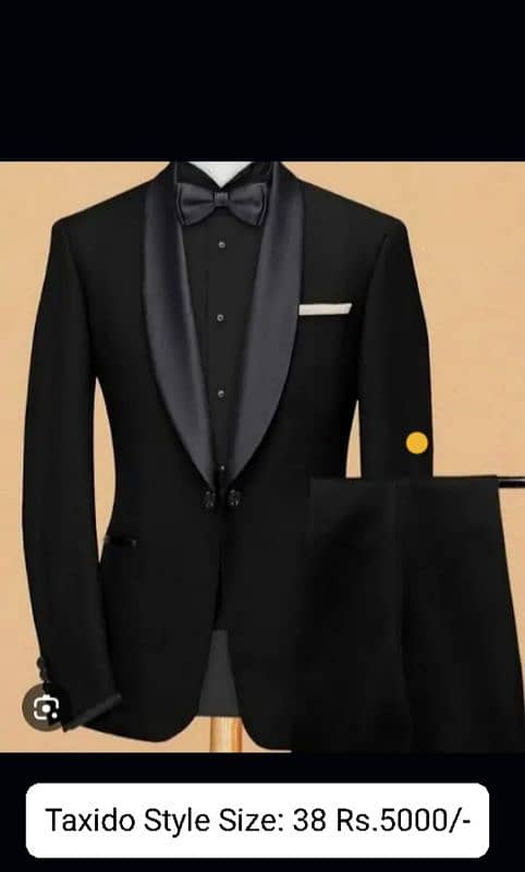 Tuxedo Style & Silver Gray 02 piece suit 1