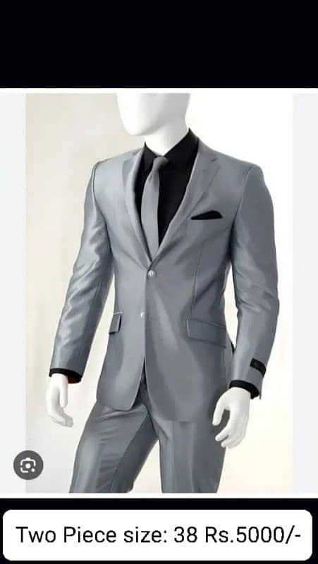 Tuxedo Style & Silver Gray 02 piece suit 2
