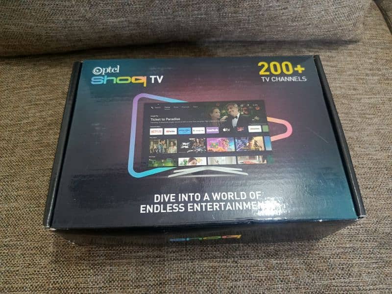 PTCL SHOQ TV, Box Packed. 7