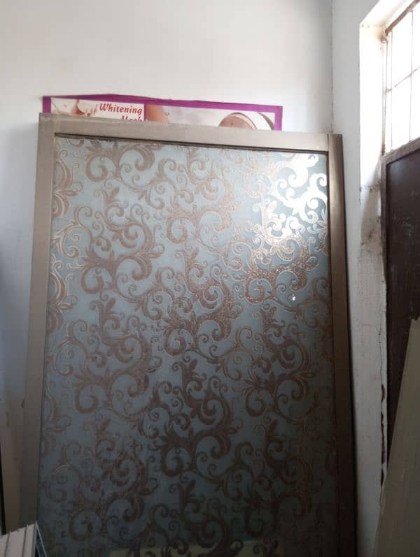 sliding door with almunium frame+imported 2
