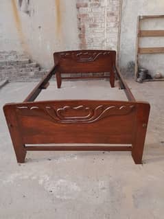 solid shesham wood bed