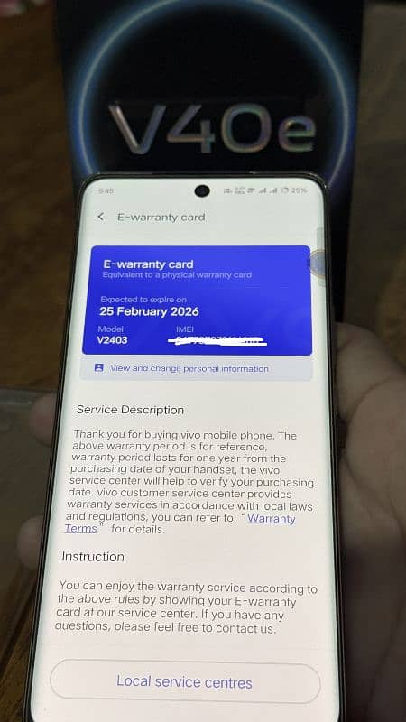 Vivo v40e Gold edition-5G 1