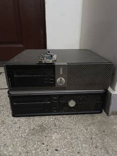 2 CPU without hard disk and 1gb graphic card available