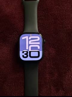 Apple Watch series 10 46 mm Balck with black strap latest 16 pro max