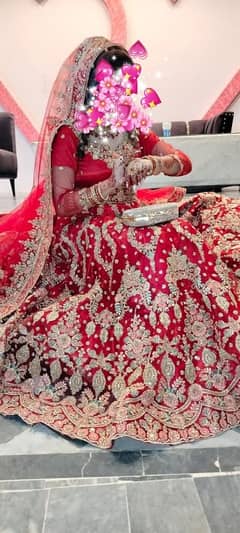 1 time use net embriodery lehnga kurti zri work