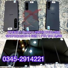 Xperia 1 mark 4 5g 256/12 Snp 8 gen 1 non active Dual Sim