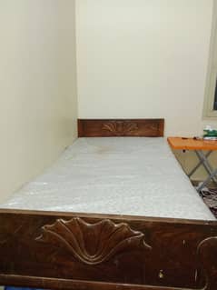 single bed wooden