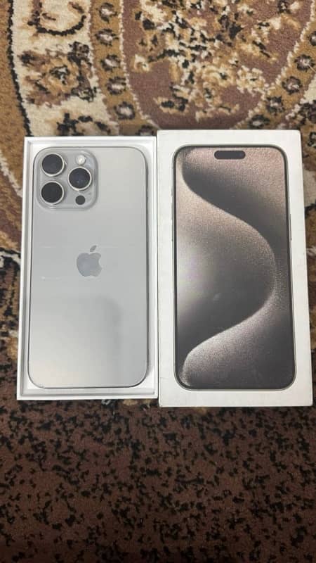 IPhone 15 pro max 256gb natural factory unlock non active 0