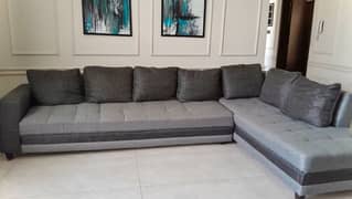 7 seater L-shaped sofa