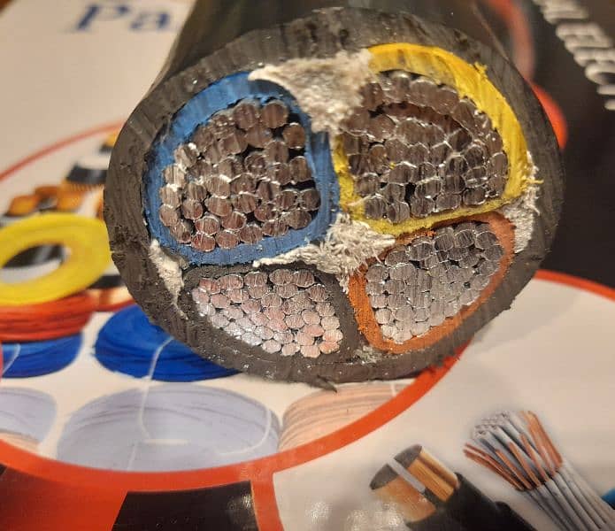 185 mm 4 core silver cables 4