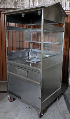 Double fryer Food Counter 3' x 2.5', tow Month use only