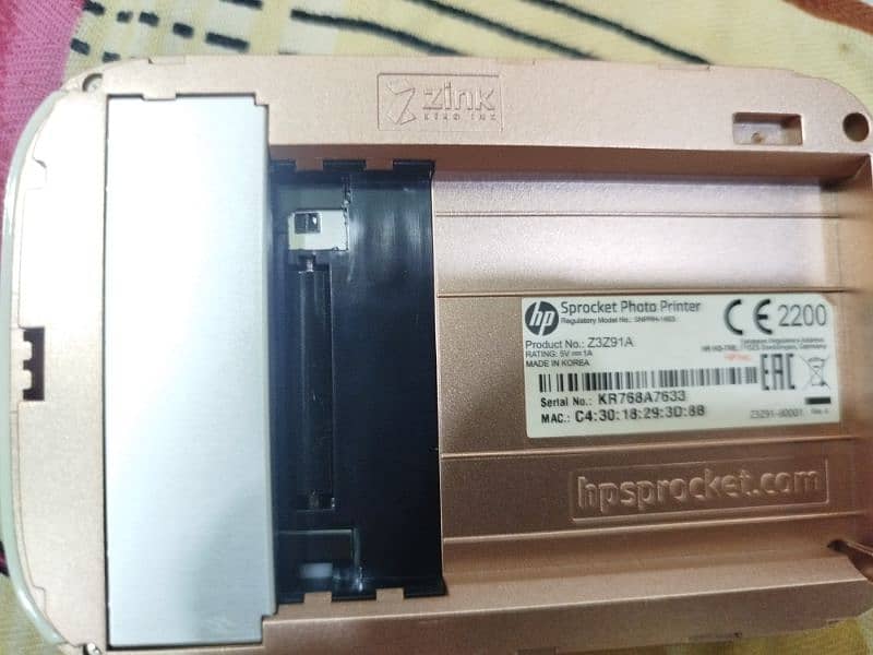HP Sprocket Portable Photo Printer For Mobile 6