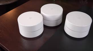 Google Wifi AC1200 Mesh WiFi System 4500 Sq Ft 3 pack (Branded Used)