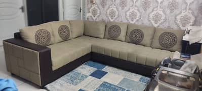 L shaped sofa in good condition for urgent sale