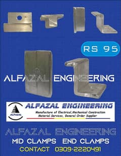 Mid Clamps & End Clamps Manufacturer | Alfazal Engineering